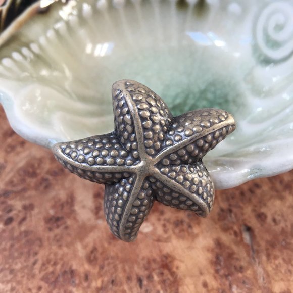 Belwith Other - 6 Starfish Cabinet Drawer Knobs New in Packaging